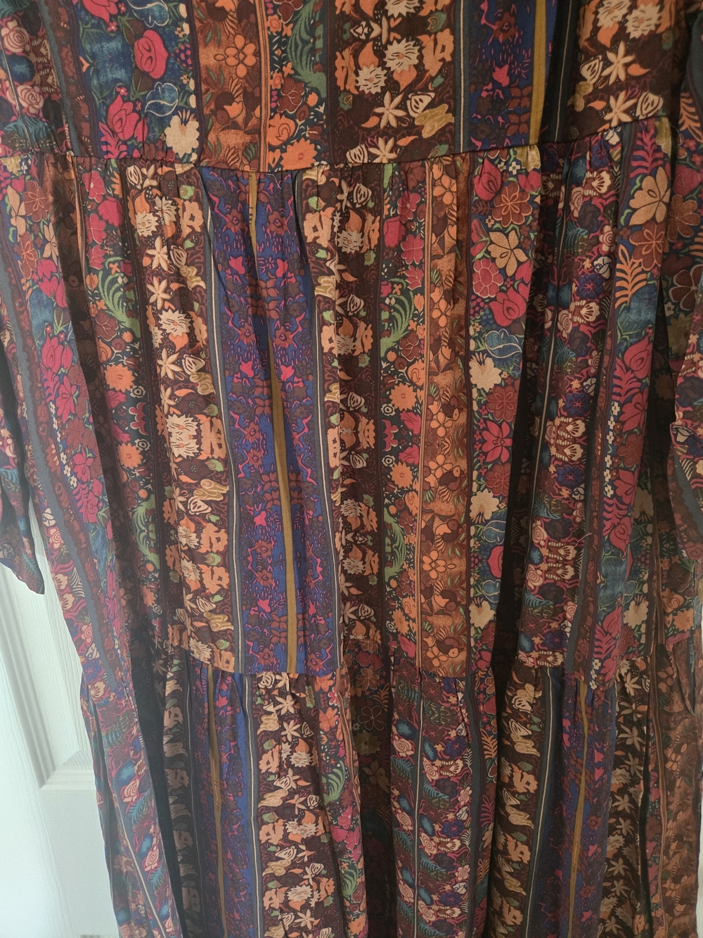 NATURAL LIFE Burgundy Floral Boho Maxi Dress - Picture 9 of 16
